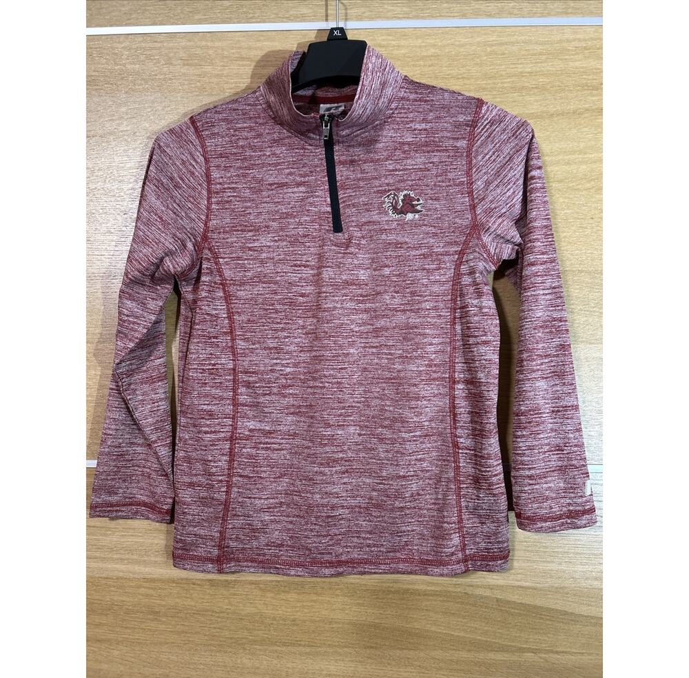 Russell Athletic USC Gamecocks red Pullover 1/4 Zip Womens Sz M